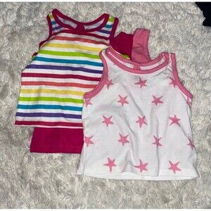 Little Organic Star Gurls Tank Tops